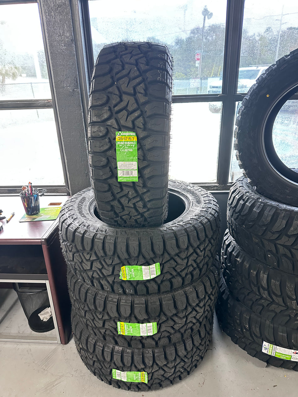 Set of FOUR Goodtrip RT 35x12.50r20 $950/set including mount & balance