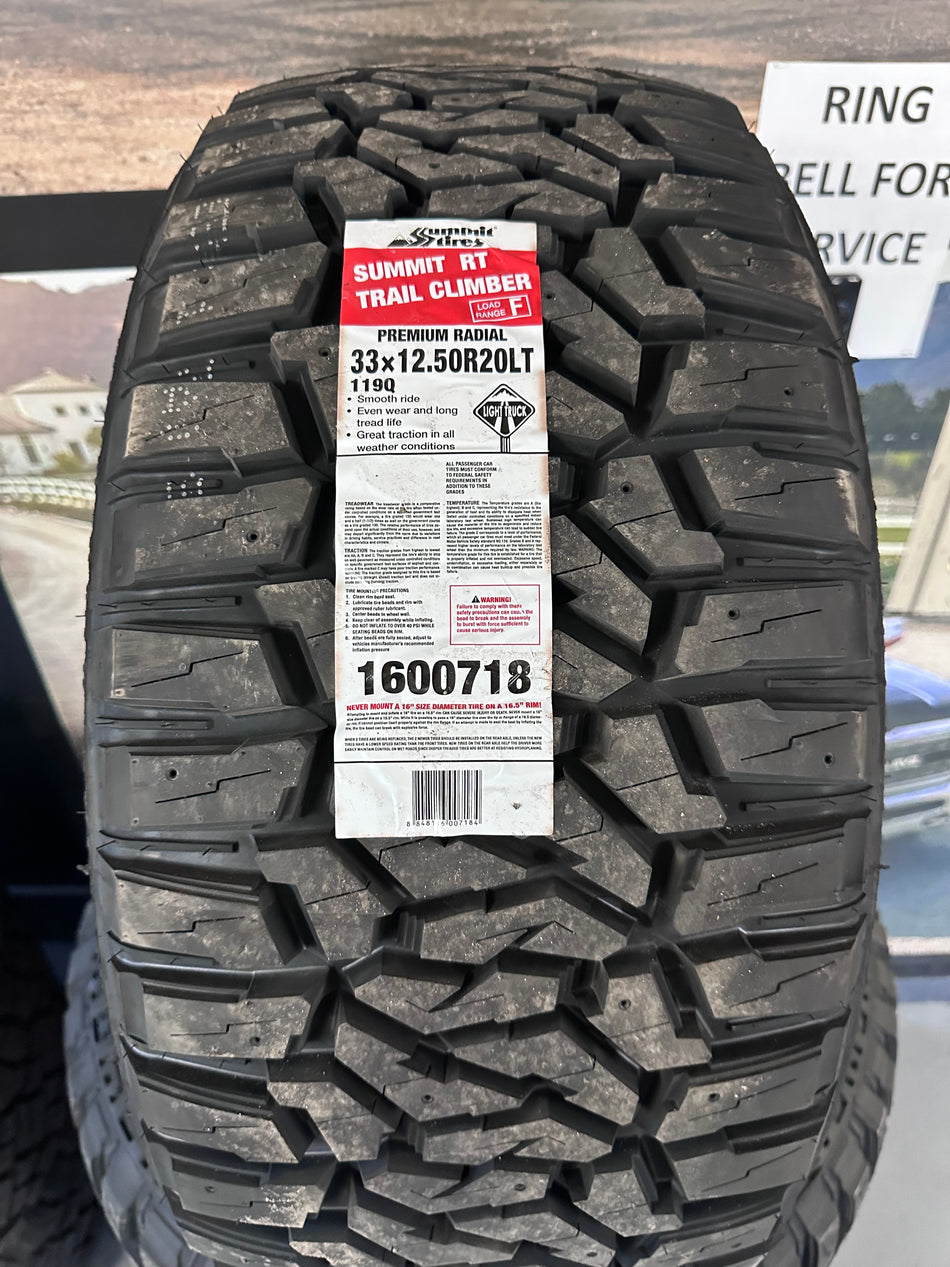 33x12.50r20LT Summit RT Offroad Tire